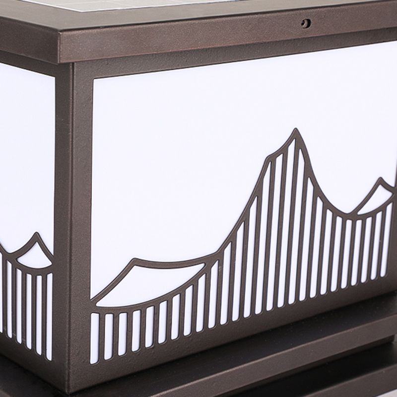 Creative Pillar Light Modern LED Solar Lighting Fixture for Backyard