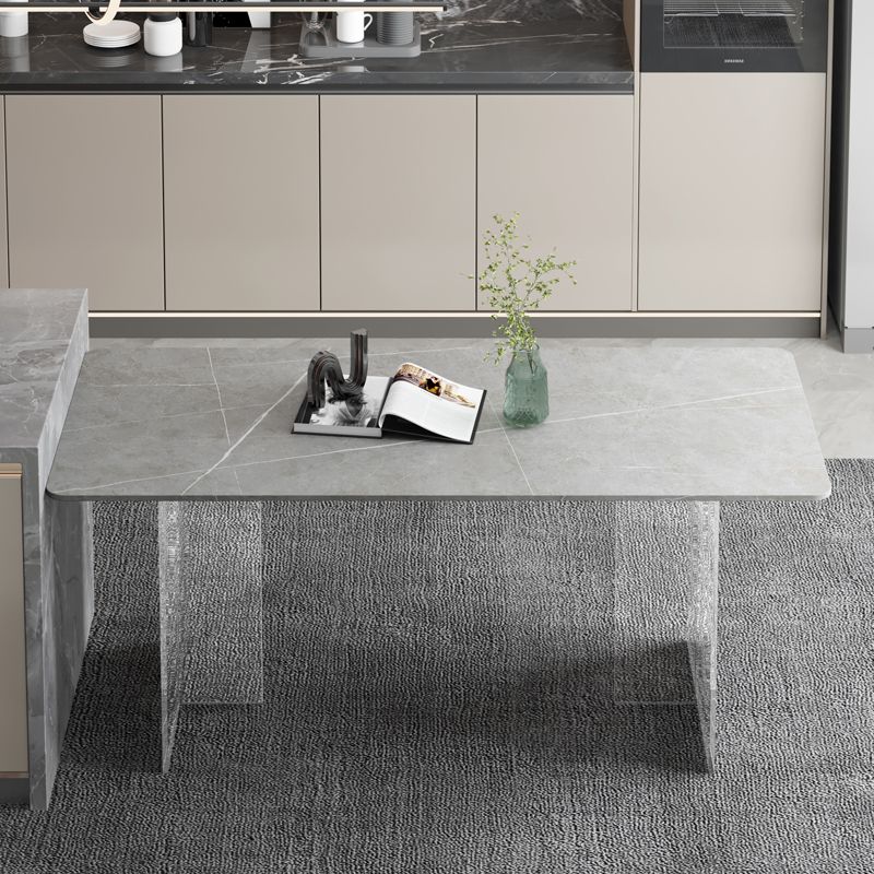 Mesa de comedor de estilo moderno Mesa de comedor de piedra sinterizada para la cocina