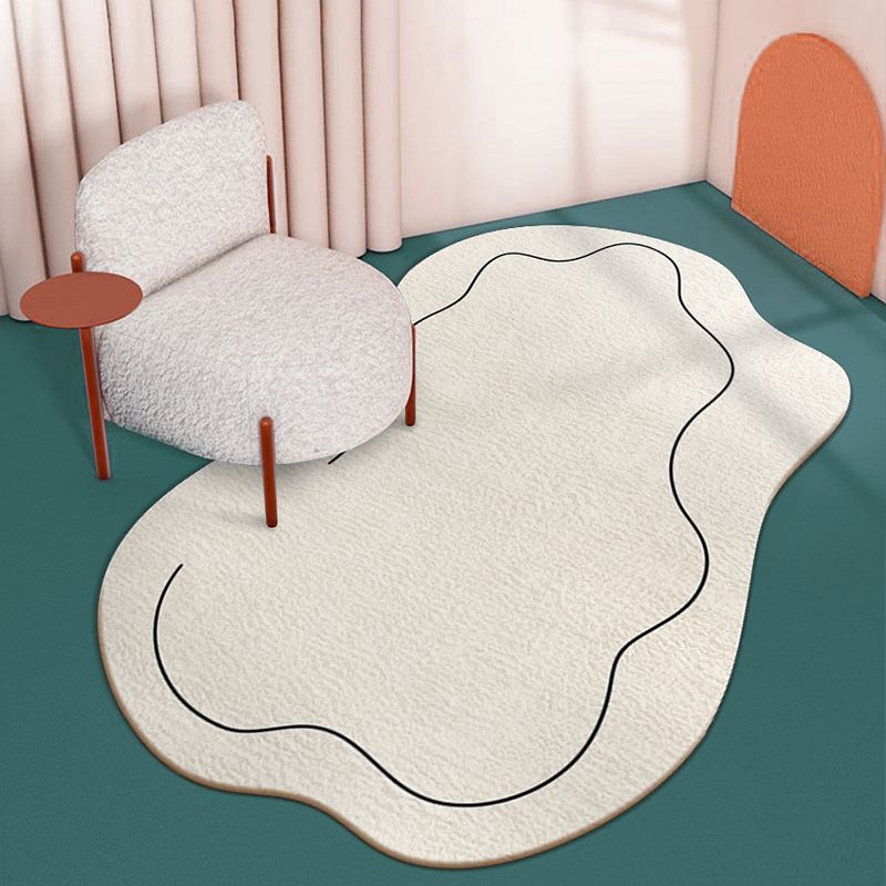 Chapeur de chambre intérieure décontractée Chapine de tapis de couleur pure en polyester