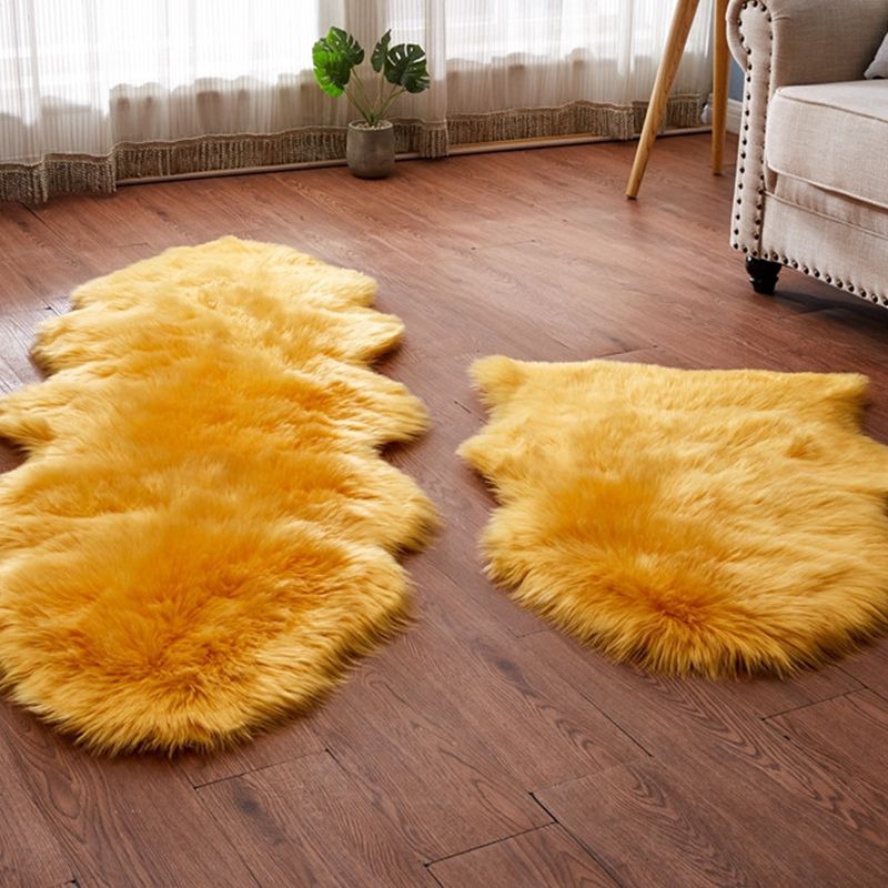 Netter mehrfarbiger Teppich flauschiger Teppichmaschine waschbarer Haustier-freundlicher Nicht-Schlupf-Teppich für Mädchenzimmer