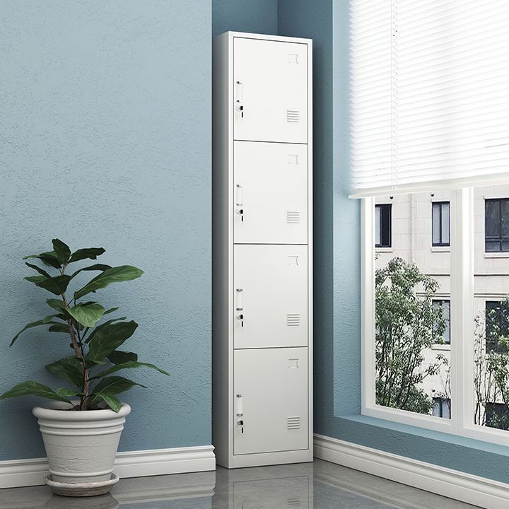 Contemporary Metal Wardrobe Cabinet Hinged Wardrobe Armoire for Home