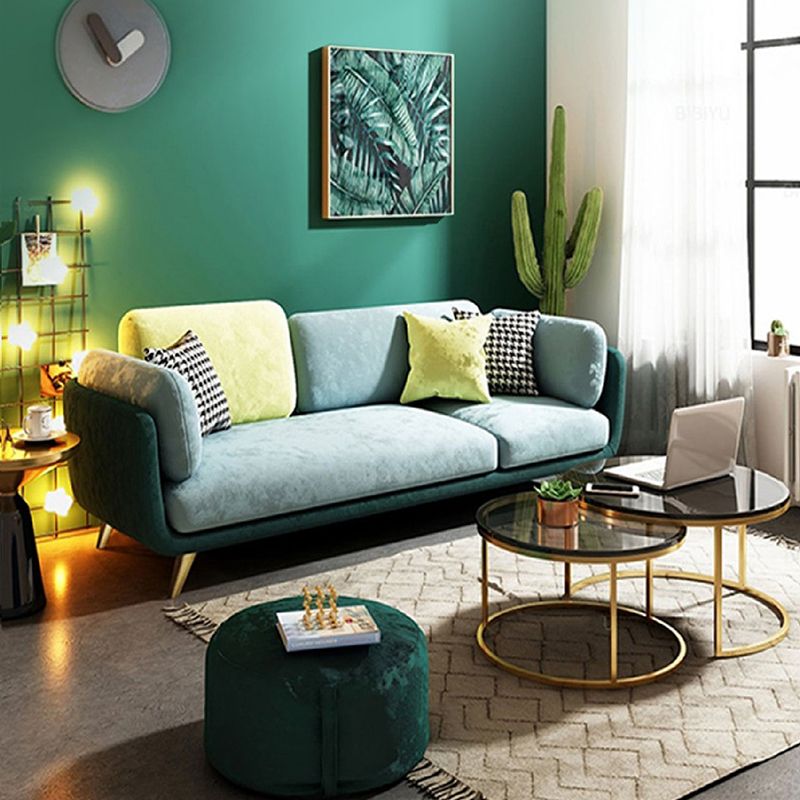 Zeitgenössischer Kissen Top Arm Liege Liebesseat für Wohnzimmer