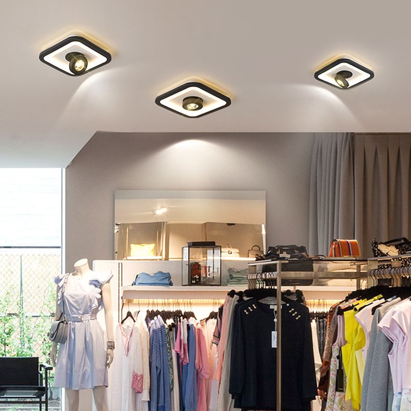 Modern Flush Mount Light Ceiling Track Lighting 1-Light LED Flush Mount Corridor Light Restaurant Light