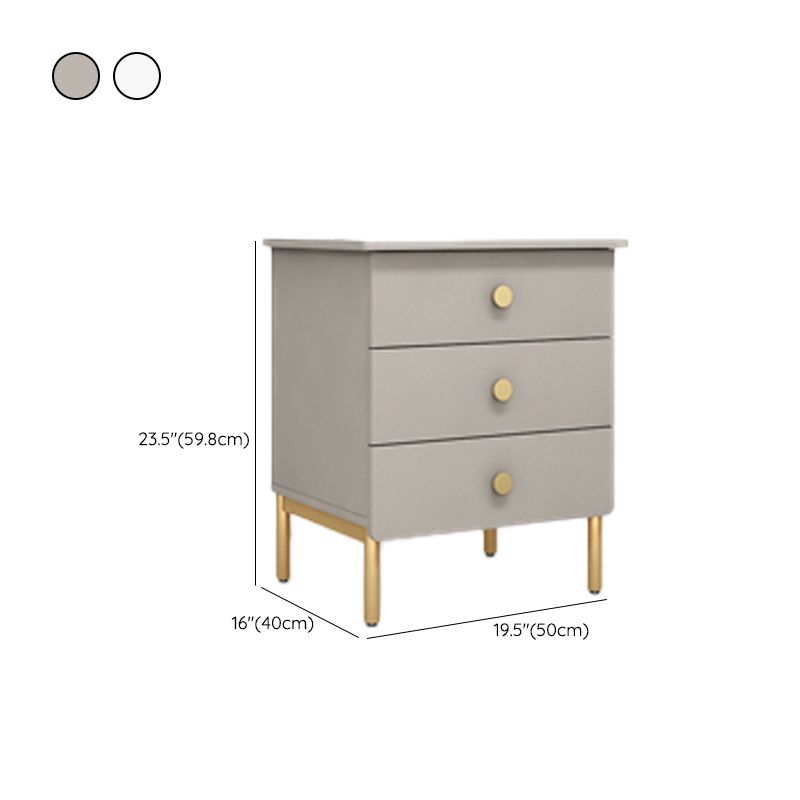 15.6-inch Width Storage Chest Dresser Glam Storage Chest with 3 Drawers