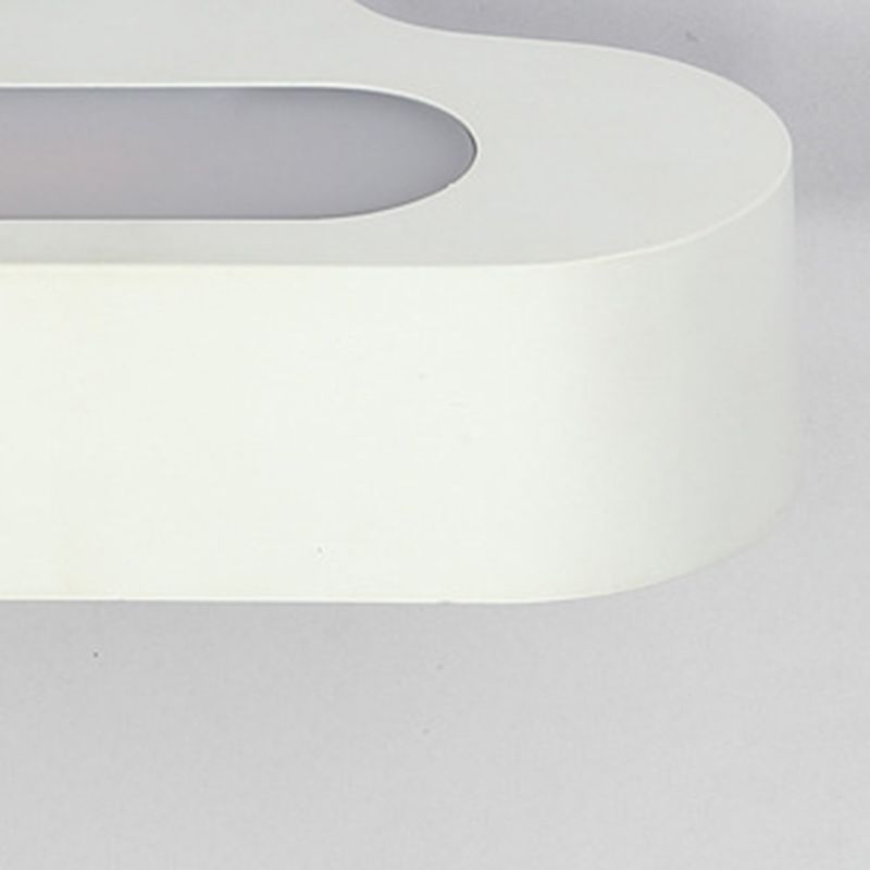 Modern Simple Aluminum Vanity Light Ellipse Shape Vanity Lamp for Shower Room