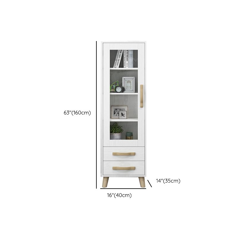 Closed Back Engineered Wood Bookshelf Standard Contemporary Bookcase