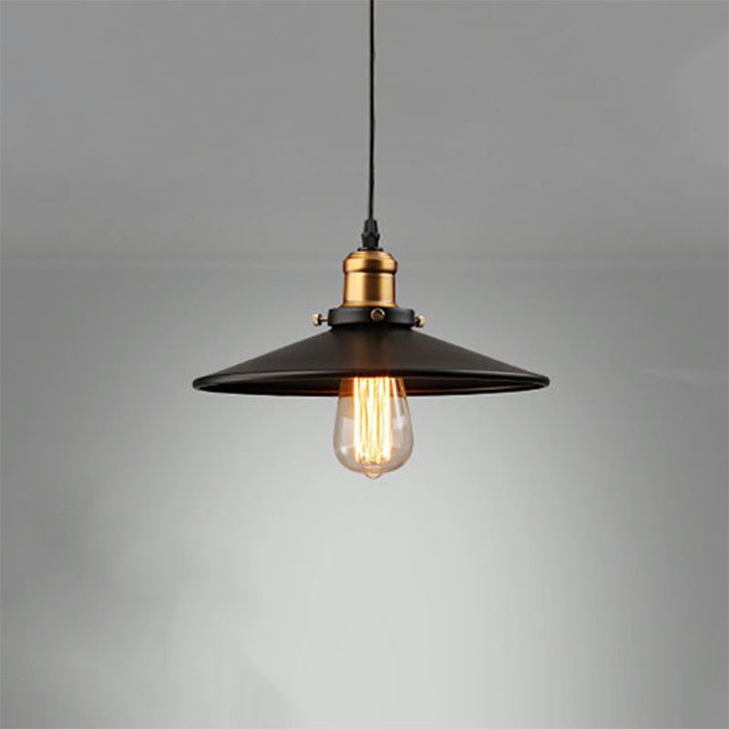 Lampada a sospensione di ferro a bulbo singolo a sospensione a bulbo singola