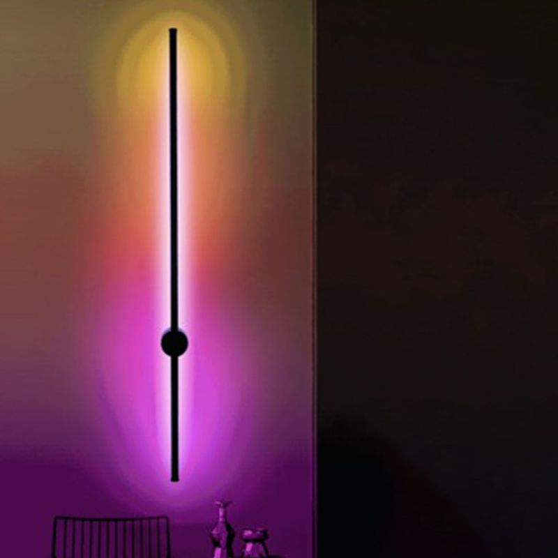 Stile moderno RGB Light Metallic Sconce Lighting Prontoni murali per la camera da letto per la camera da letto d'albergo