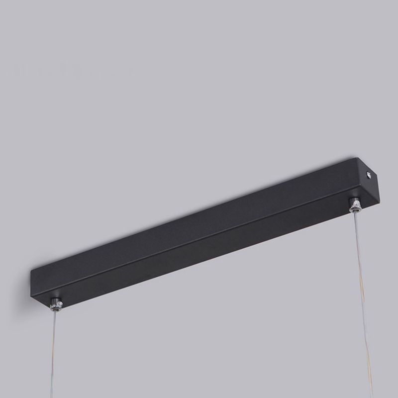 Modern LED Kitchen Island Lighting Black Ceiling Light for Room Foyer