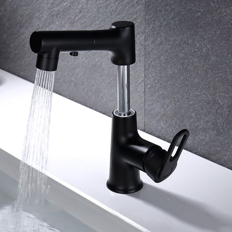 Vessel Sink Faucet Contemporary Single Handle Faucet with Swivel Spout