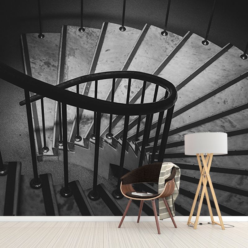 Spiral Space Extension Wall Decals Mural Wallpaper for Living Room Bedroom