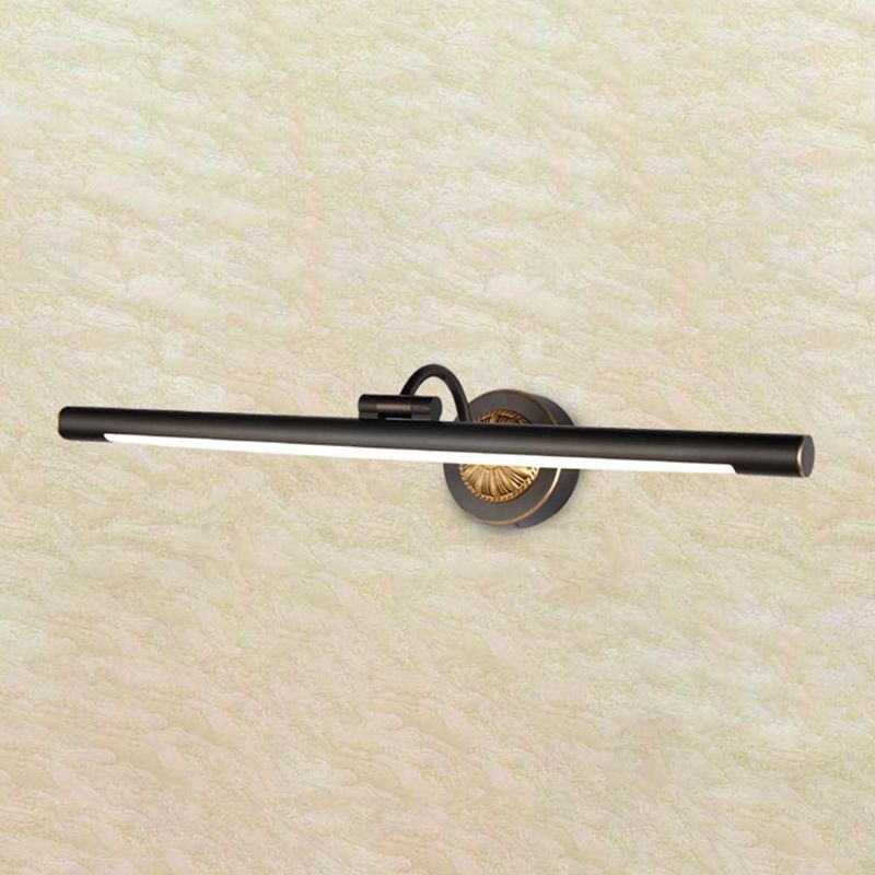 Metal Linear Shade Wall Sconce Modern Style 1-Light Mirror Wall Lighting Fixtures