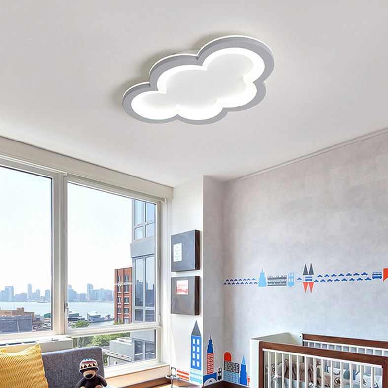 Joli plafonnier LED à motif de nuage, plafonnier pour chambre d'enfant