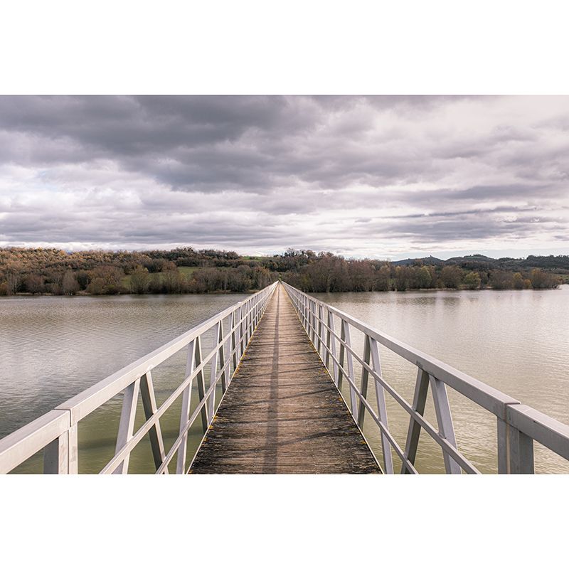 Beautiful Photography Mural Wallpaper Wooden Bridge Indoor Wall Mural