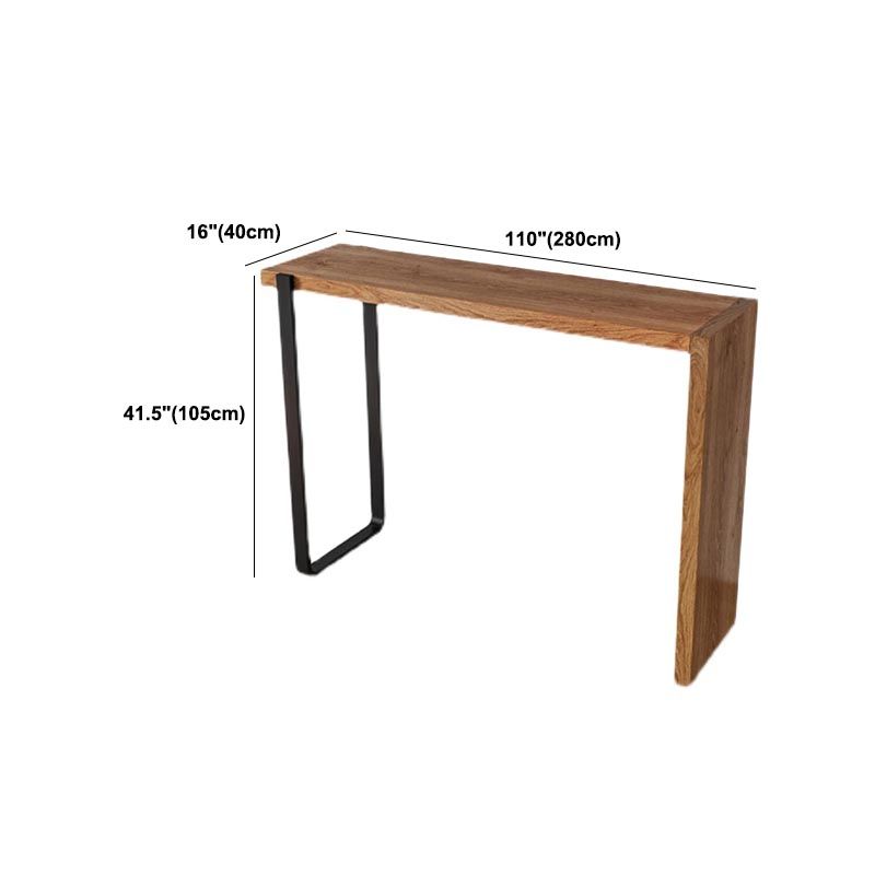 Modern Rectangle Pub Dining Set 1/2/3 Pieces Solid Wood Counter Table