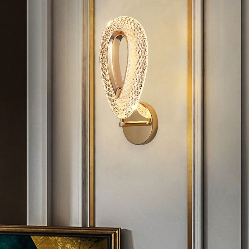 Luz lujosa LED LED LIGHT POSTMODERN METAL ORO Sala de estar Luz de la pared de la pared