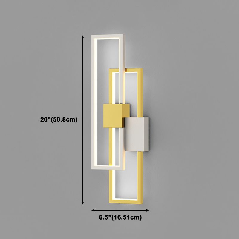 Accoglienza a parete contemporanea a 2 luci dell'illuminazione da parete in metallo per camera da letto