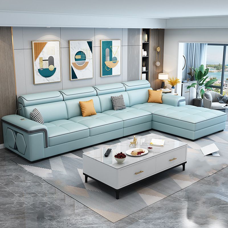 Contemporary L-shape Sectionals Right Hand Facing Sofa and Chaise for Living Room