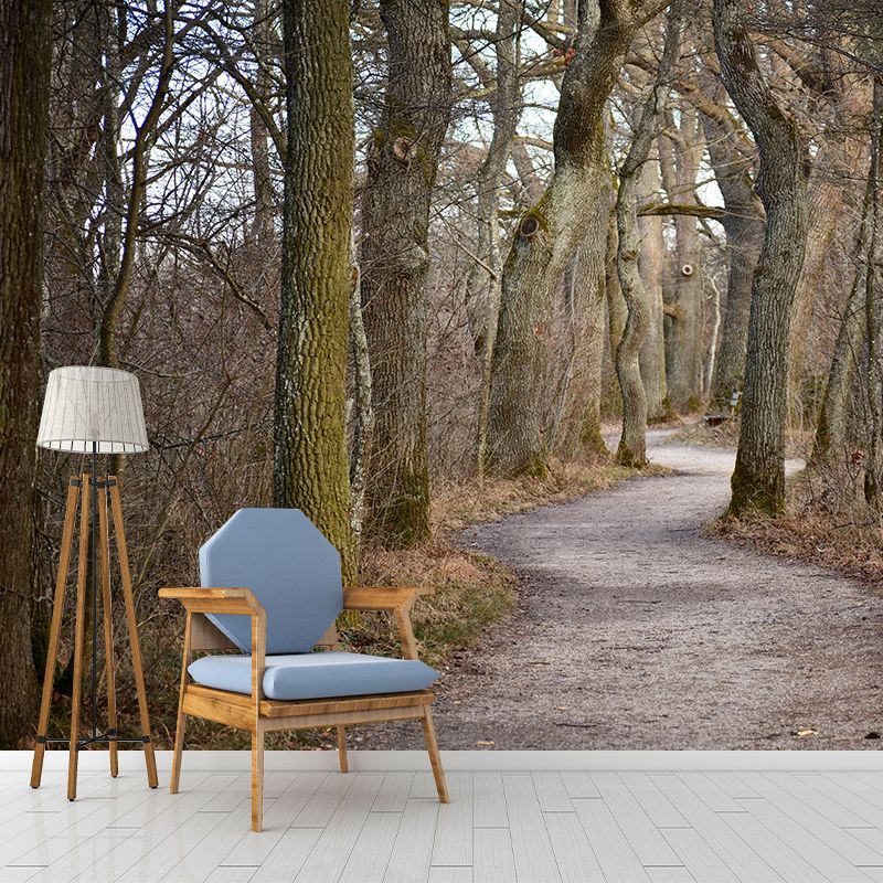 Space Extension Mural Wallpaper Photography Style Mildew Resistant for Room