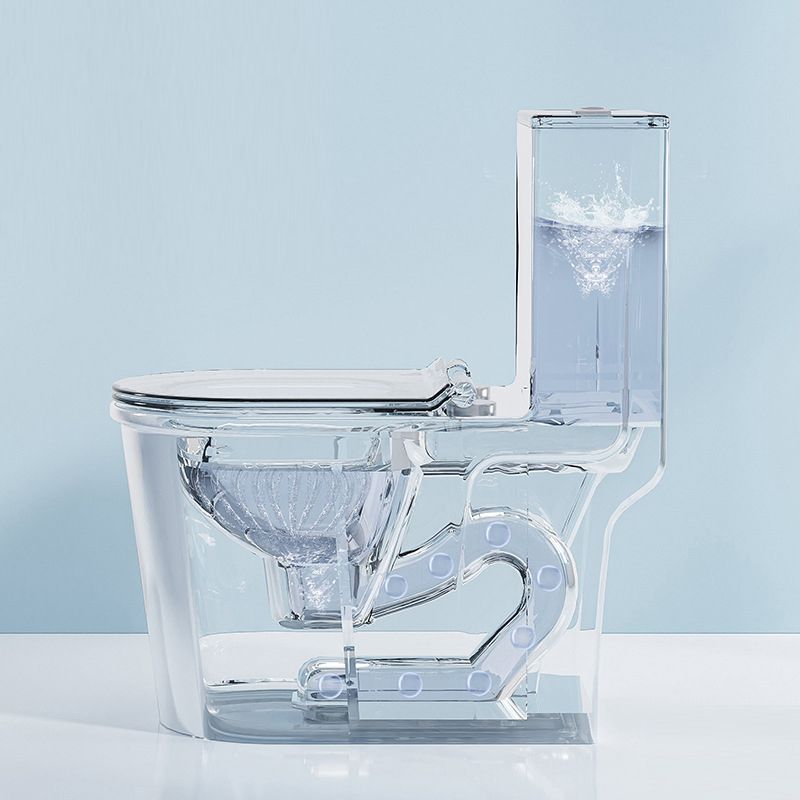 Traditional Floor Mounted Toilet All In One Porcelain Flush Toilet