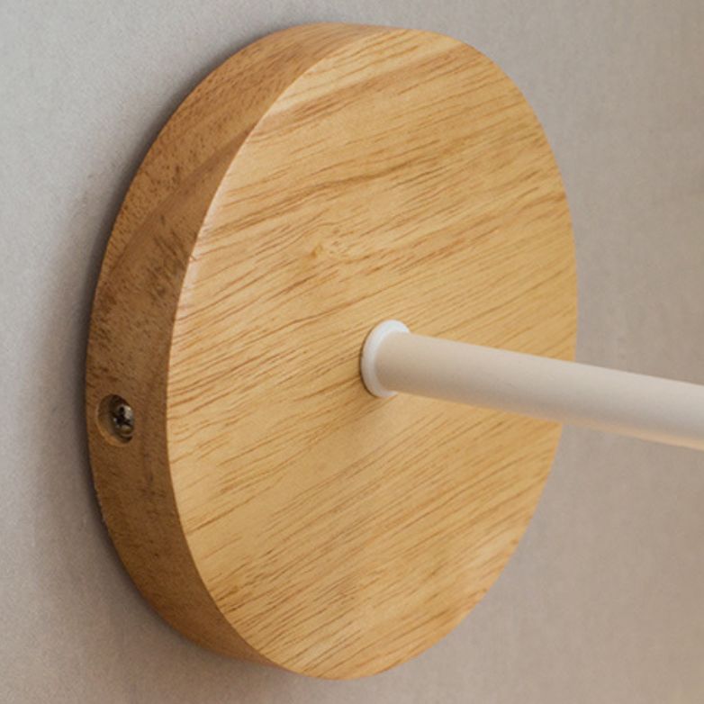 Modern Wall Lamp Creative Wooden 1 Light Wall Vanity Lights for Washroom