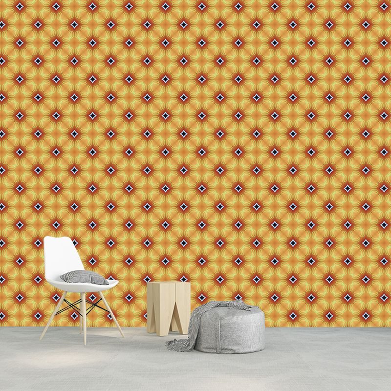 Geometric Patterns Mural Wallpaper for Living Room Bedroom, Mildew Resistant