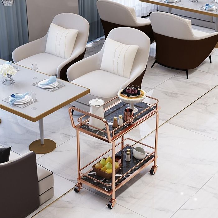 34.65" High Rolling Contemporary Prep Table Stone Prep Table for Restaurant
