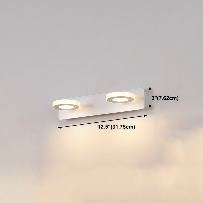 Postmodern Metal tocador Ligero blanco Multi luces LED Mirror Light para baño