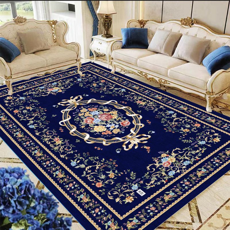Moroccan Indoor Rug Modern Rug Washable Polyester Stain Resistant Carpet for Home Decor