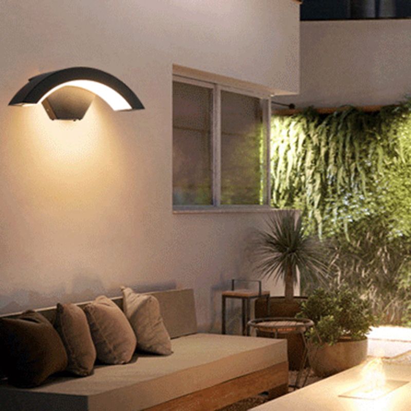 1 Light Geometric Wall Sconces Modern Style Metal Wall Mounted Lamps