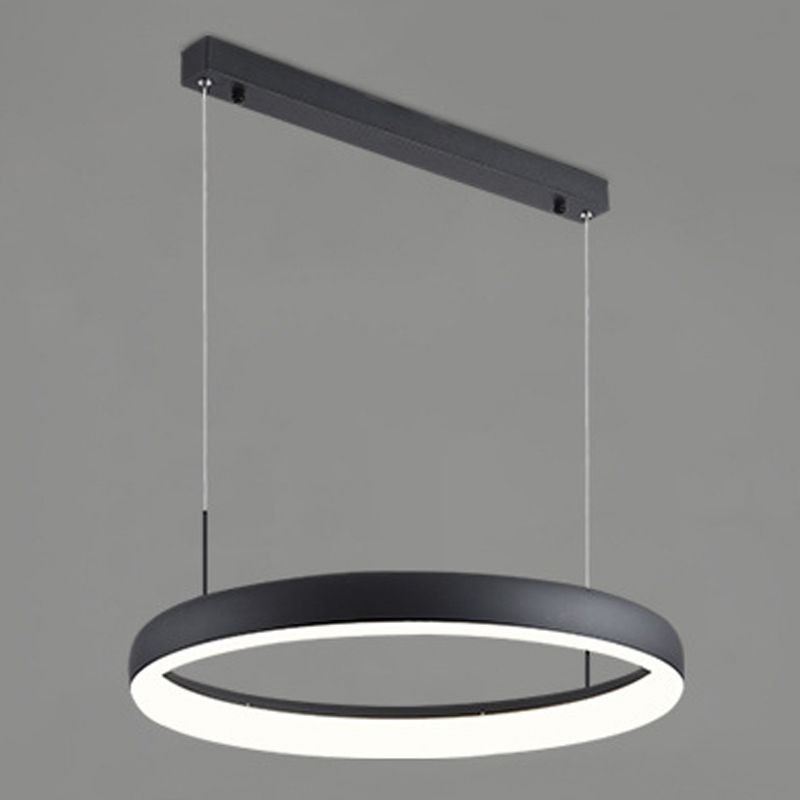 Circular Hanging Pendant Lights Modern Style Metal Chandelier Light Fixture