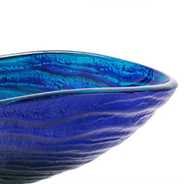Creative Glass Vessel Sink Specialty Vessel Bathroom Sink with Pop-Up Drain