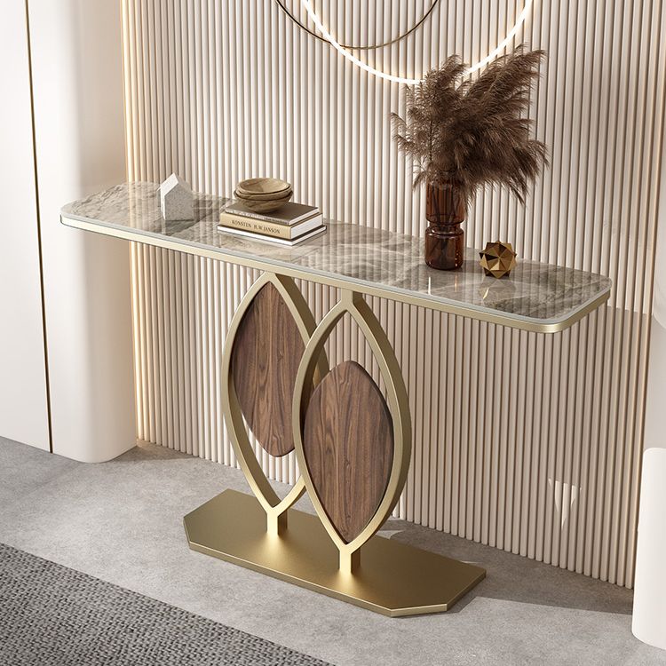 11.8" W Slate Console Table Scratch Resistant Glam End Table