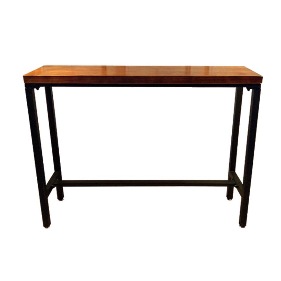 Wood Rectangle Top Counter Table Industrial 42-inch Height Table for Dining Room