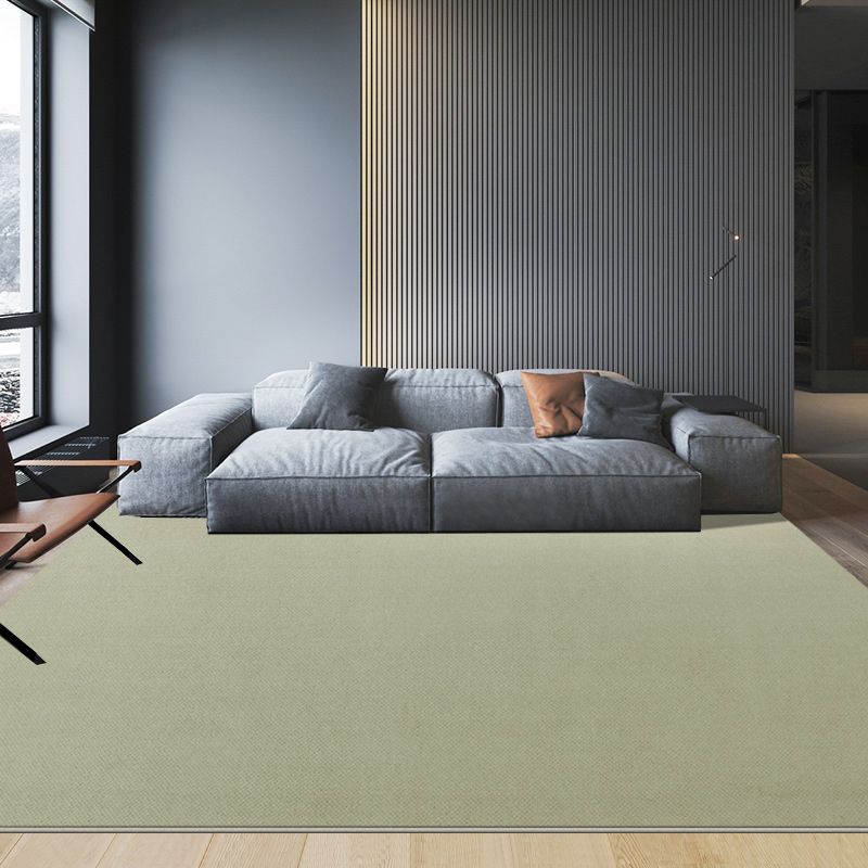 Beige modern tapijt, polyester, puur kleur, binnentapijt, wasbaar tapijt voor woondecoratie
