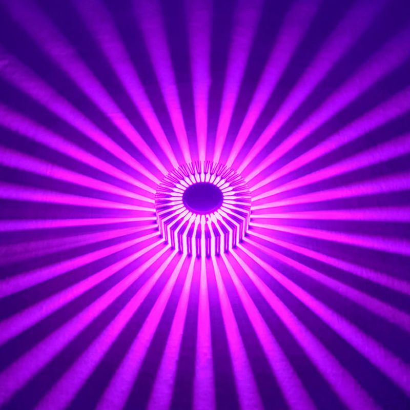 Modern Style Aluminum LED Wall Lamp Creative Burst Beam RGB Sconce Light for Aisle Corridor Decoration