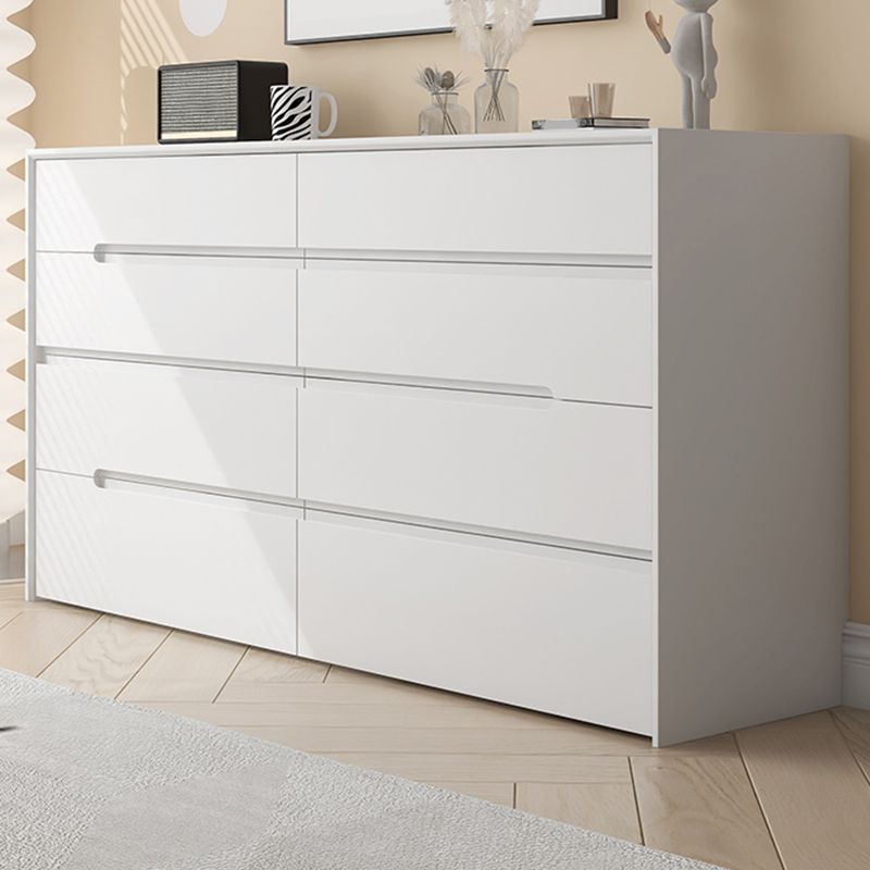 Modern Horizontal Storage Chest with 8 Soft-Close Drawers for Home