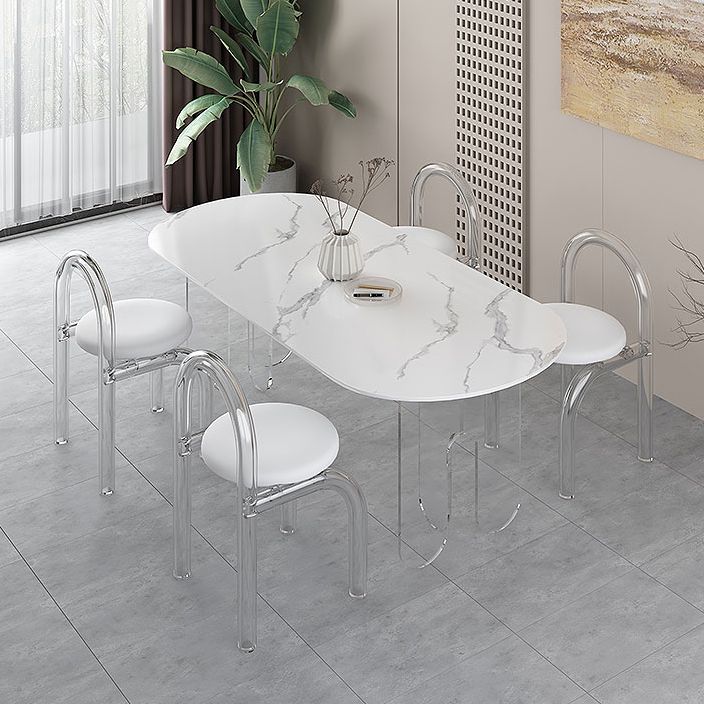 Modern 1/5 Pieces Dining Set Stone Dining Table for Dining Room