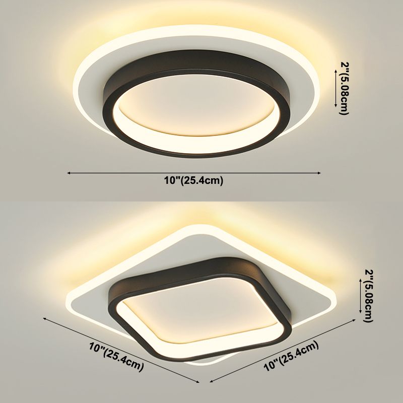 Luminaires encastrés géométriques Plafonniers encastrés modernes