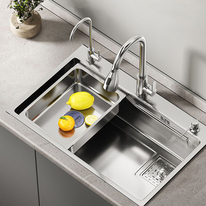 Modern Kitchen Sink Stainless Rectangular Kitchen Sink with Faucet