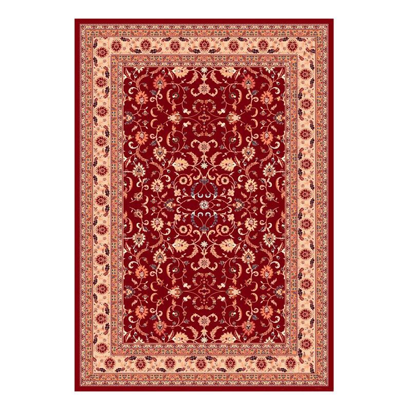 Apricot Retro Rug Polyester Graphic Area Rug Non-Slip Backing Rug for Home Decor