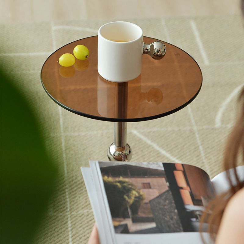 Contemporary Irregular Coffee Table Modern 21.8-In High 1 Single Cocktail Table
