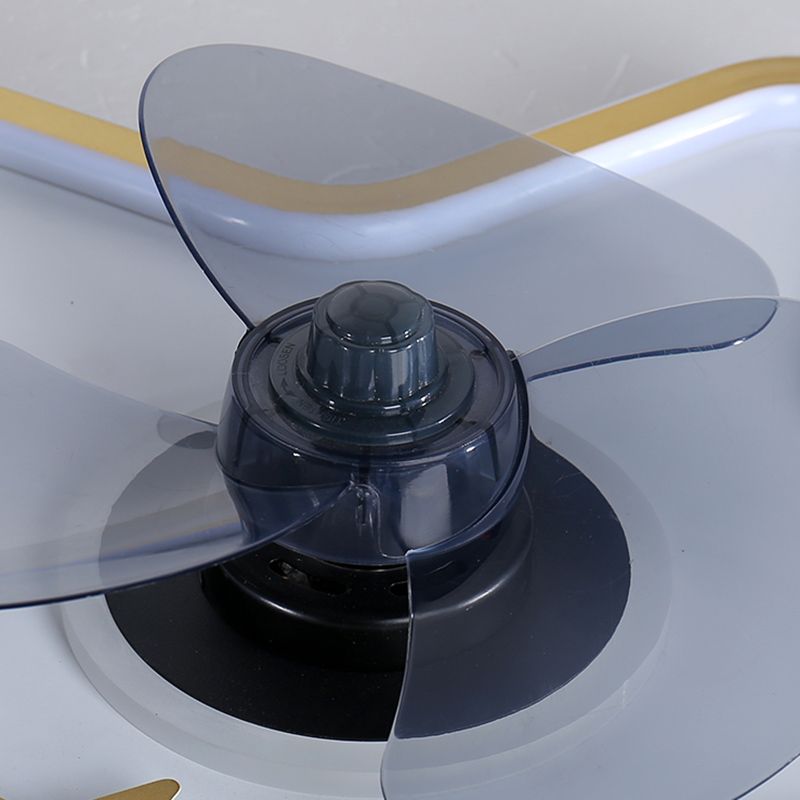Ventilateur de plafond de style moderne Light LED MONT PLADIER LED AVEC OBRIQUE D'ACRYLIQUE POUR CHAMBRE