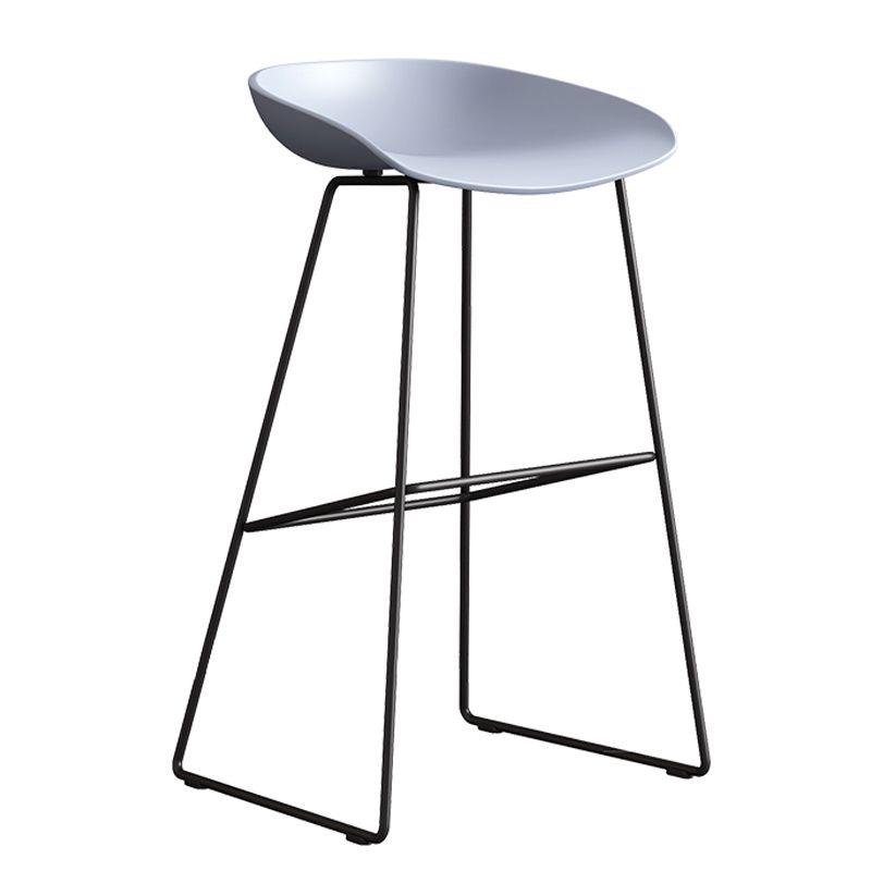 Contemporary Style Plastic Counter Stool Counter Height Bucket Bar Stool