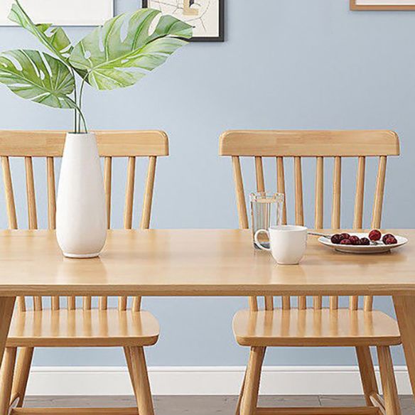 Minimalist Style Dining Room Sets with Solid Wood Dining Table and Chairs