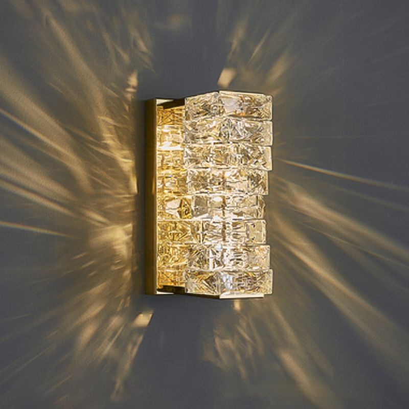 Crystal Unique Wall Sconce Modern 1 Light Wall Mount Light Fixture