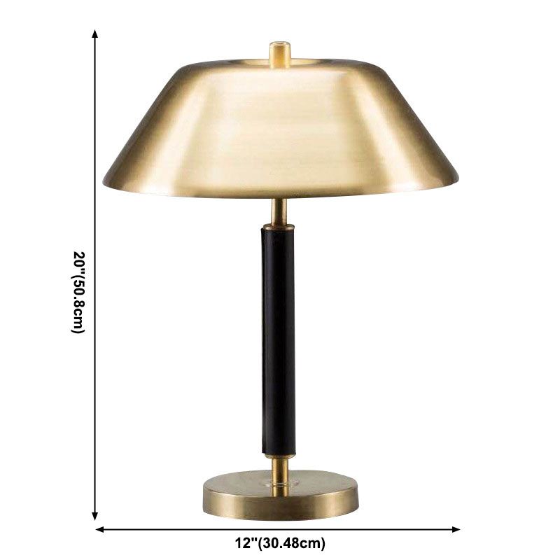 Single Light Postmodern Black Gold Metal  Bedroom Living Room Desk Lamp