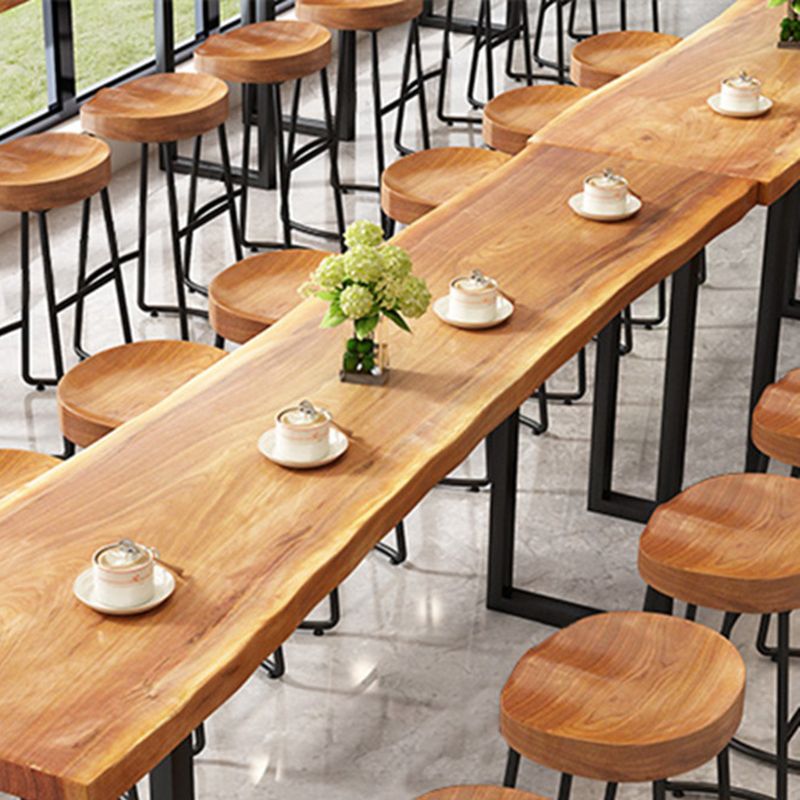 Modern Rectangle 1/3/7 Pcs Pine Wood Bar Set for Living Room