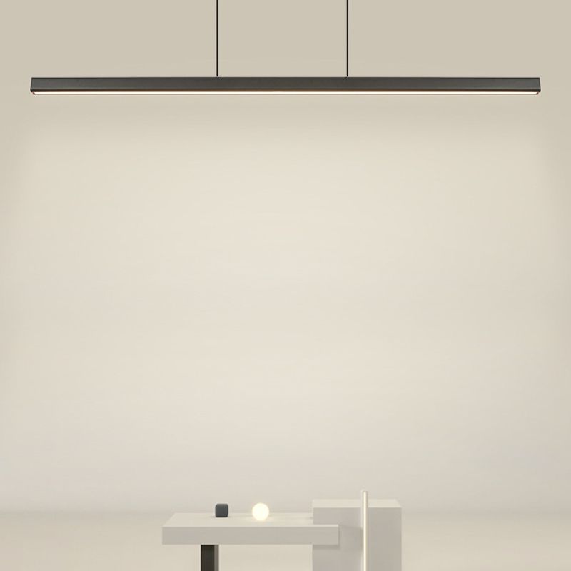 Colgante de isla LED de metal nórdico de la isla de 47.5 "de ancho de ancho de ancho para sala de estar para sala de estar