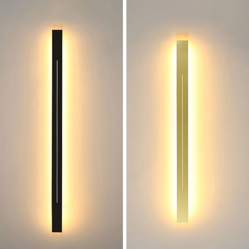 Luces de pared de sombra lineal de metal apliques modernos 1 cabezal de montaje en la pared de la pared